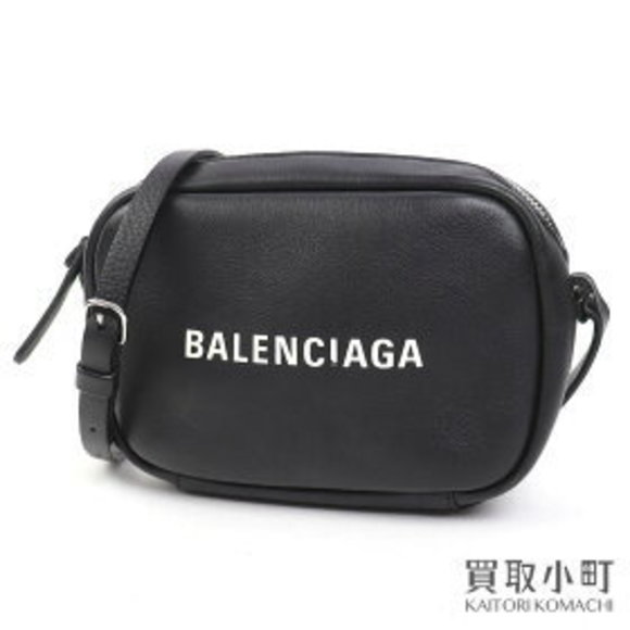 BALENCIAGA Camera Bag Black Calfskin Crossbody Pochette - Picture 1 of 9